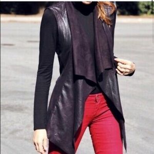 Zara Faux Vegan Suede Vest